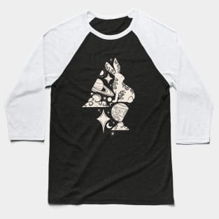 Moon Rabbit Rhombus 1 Baseball T-Shirt